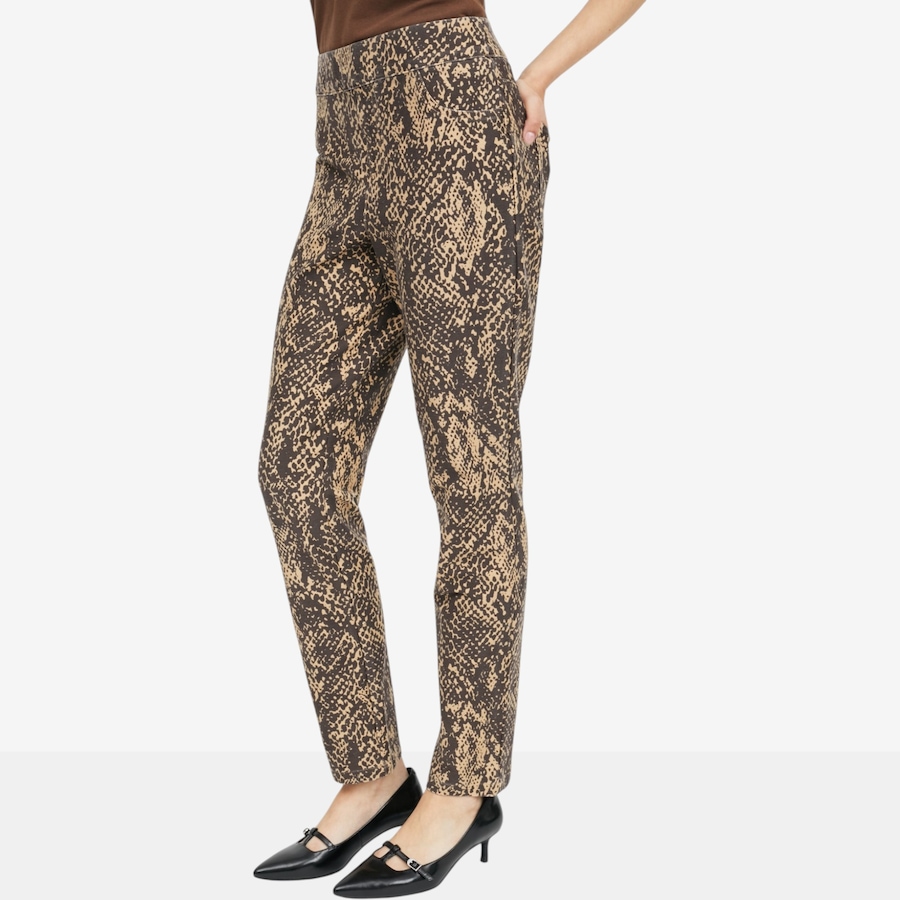 Image 122960_ALTMORE1.jpg, Product 122-960 / Price $39.99, Nina Leonard Elastic Waist Stretch Knit Denim Pant from Nina Leonard on TSC.ca's Fashion department