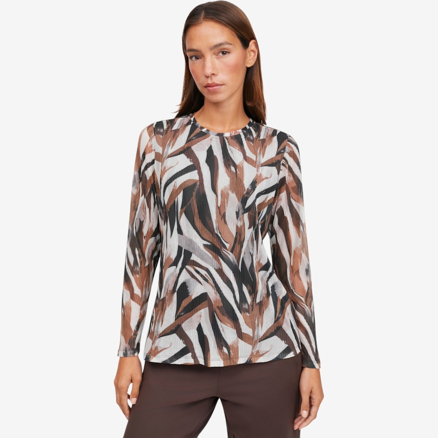 Image 122988_CTC.jpg, Product 122-988 / Price $69.90, Wynne Layers Printed Textured Mesh Top from Wynnelayers on TSC.ca's Fashion department