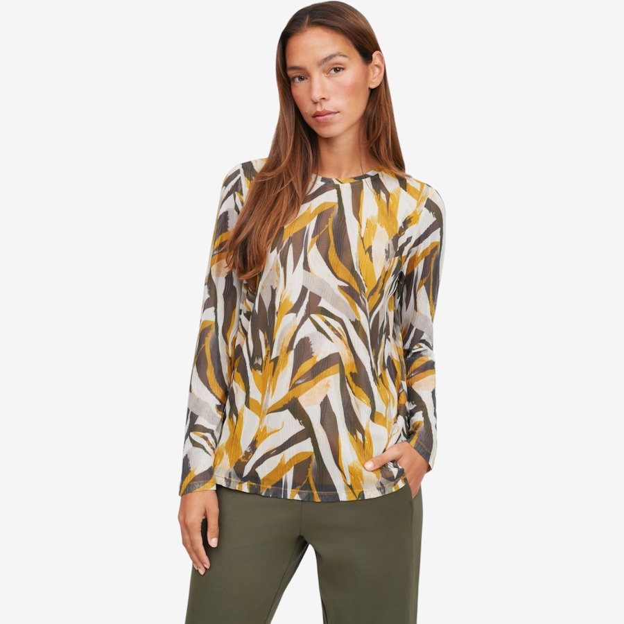 Image 122988_FERCO.jpg, Product 122-988 / Price $69.90, Wynne Layers Printed Textured Mesh Top from Wynnelayers on TSC.ca's Fashion department
