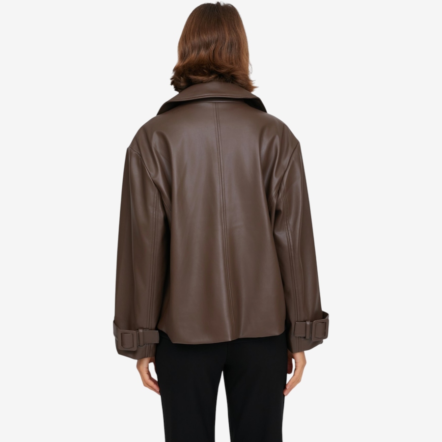 Image 122989_ALTMORE4.jpg, Product 122-989 / Price $199.90, Wynne Layers Faux Leather Trench Jacket from Wynnelayers on TSC.ca's Fashion department