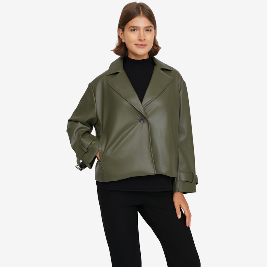 Image 122989_ALTMORE5.jpg, Product 122-989 / Price $199.90, Wynne Layers Faux Leather Trench Jacket from Wynnelayers on TSC.ca's Fashion department