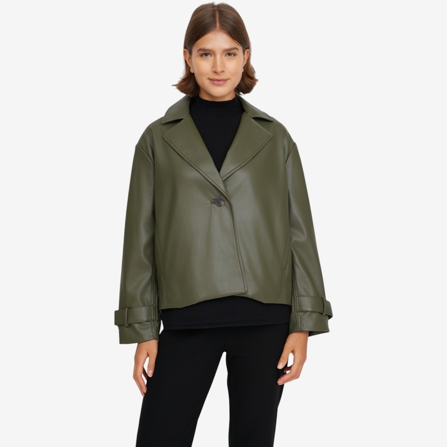 Image 122989_FER.jpg, Product 122-989 / Price $199.90, Wynne Layers Faux Leather Trench Jacket from Wynnelayers on TSC.ca's Fashion department