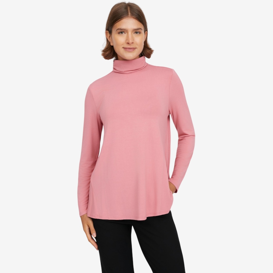 Image 122993_DBS.jpg, Product 122-993 / Price $79.90, Wynne Layers Turtleneck Butterfly Tee from Wynnelayers on TSC.ca's Fashion department