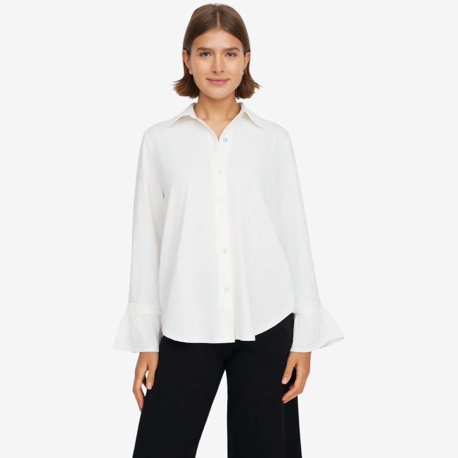 Image 122994_WHT.jpg, Product 122-994 / Price $99.90, Wynne Style Cotton Span Jersey Shirt with Cuff from Wynnelayers on TSC.ca's Fashion department