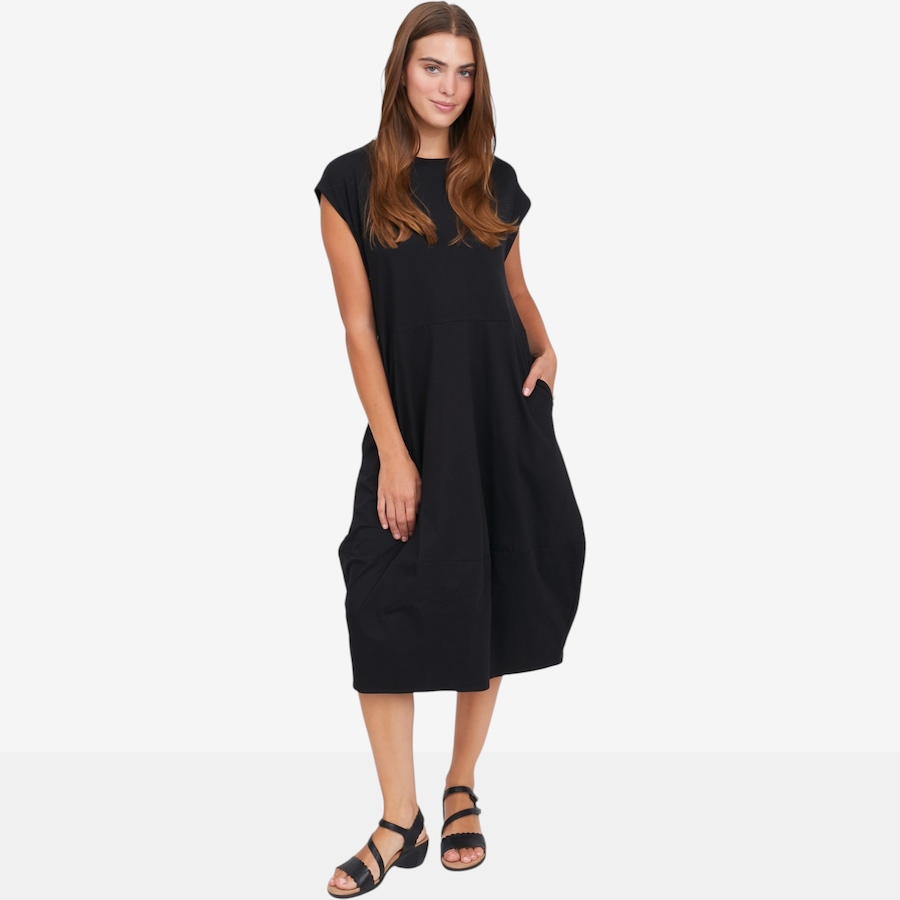 Image 123028_BLK.jpg, Product 123-028 / Price $79.90, Wynne Layers Cotton Span Jersey Cocoon Dress from Wynnelayers on TSC.ca's Fashion department