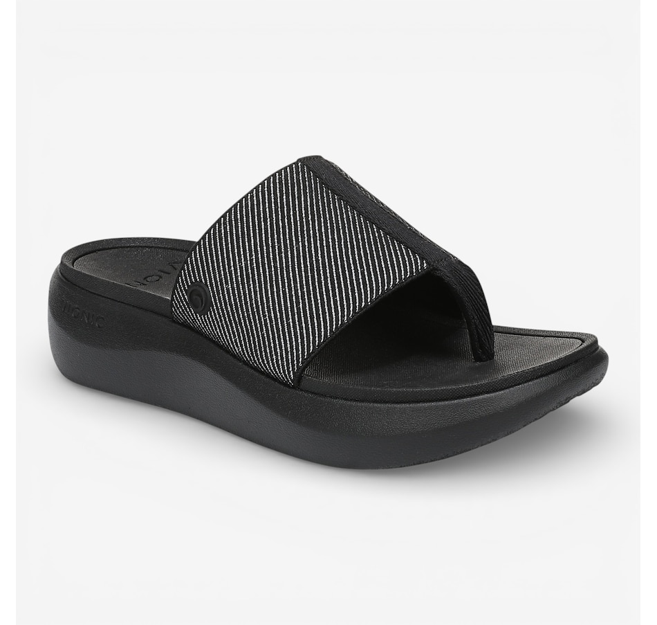 Image 123045_BLK.jpg, Product 123-045 / Price $119.95, Vionic Doran Aqua Toe Thong Sandal from Vionic on TSC.ca's Shoes department