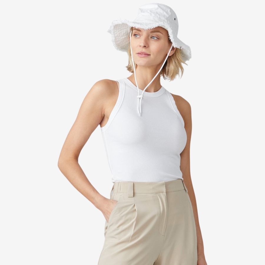 Image 123103_WHT.jpg, Product 123-103 / Price $60.00, Tilley High Neck Rib Tank from Tilley on TSC.ca's Fashion department