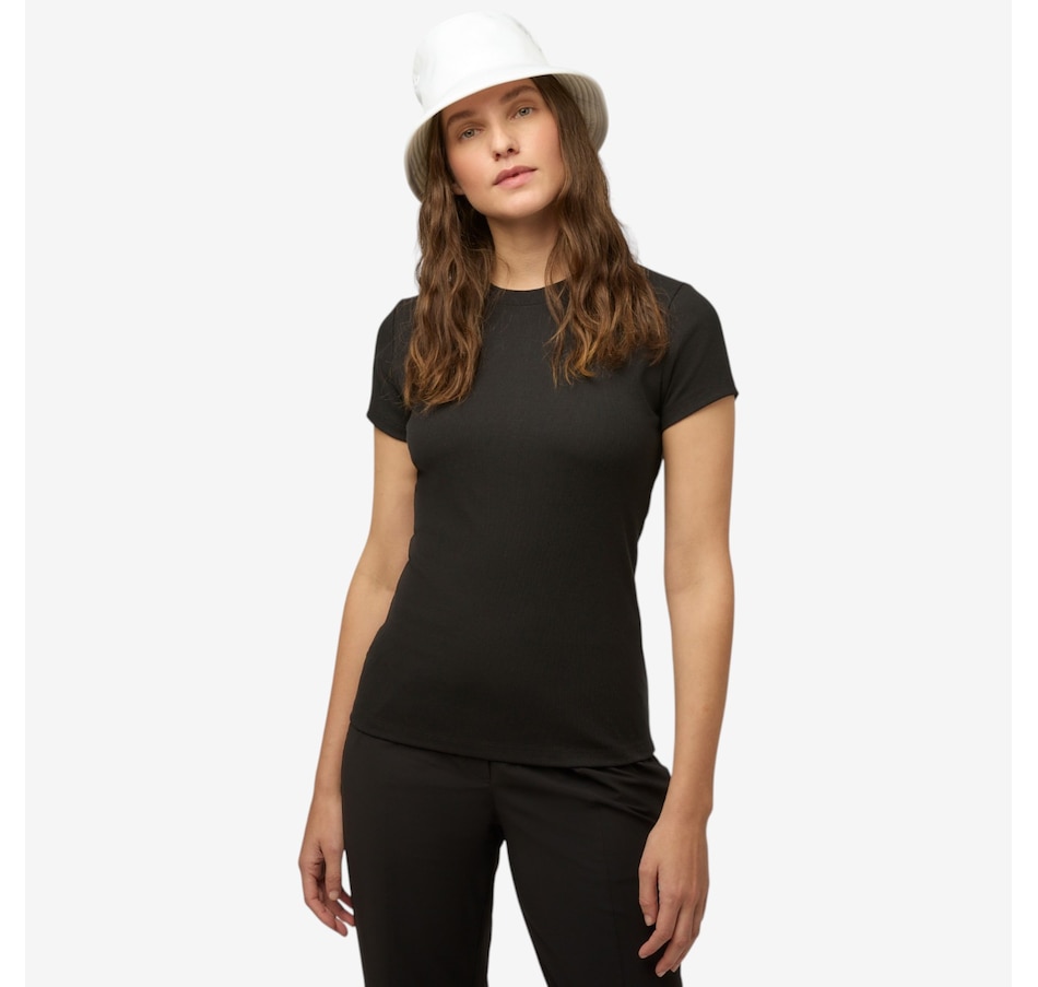 Image 123104_BLK.jpg, Product 123-104 / Price $65.00, Tilley Tencil Rib Short Sleeve Tee from Tilley on TSC.ca's Fashion department