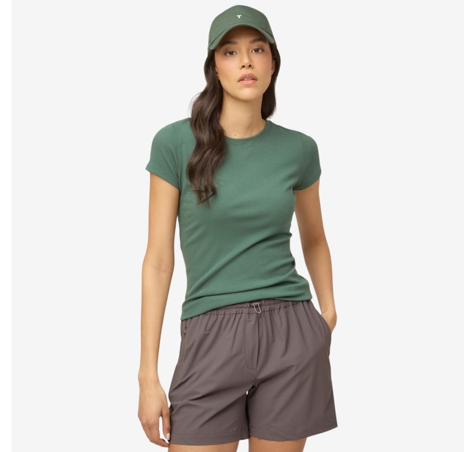 Image 123104_IY.jpg, Product 123-104 / Price $65.00, Tilley Tencil Rib Short Sleeve Tee from Tilley on TSC.ca's Fashion department