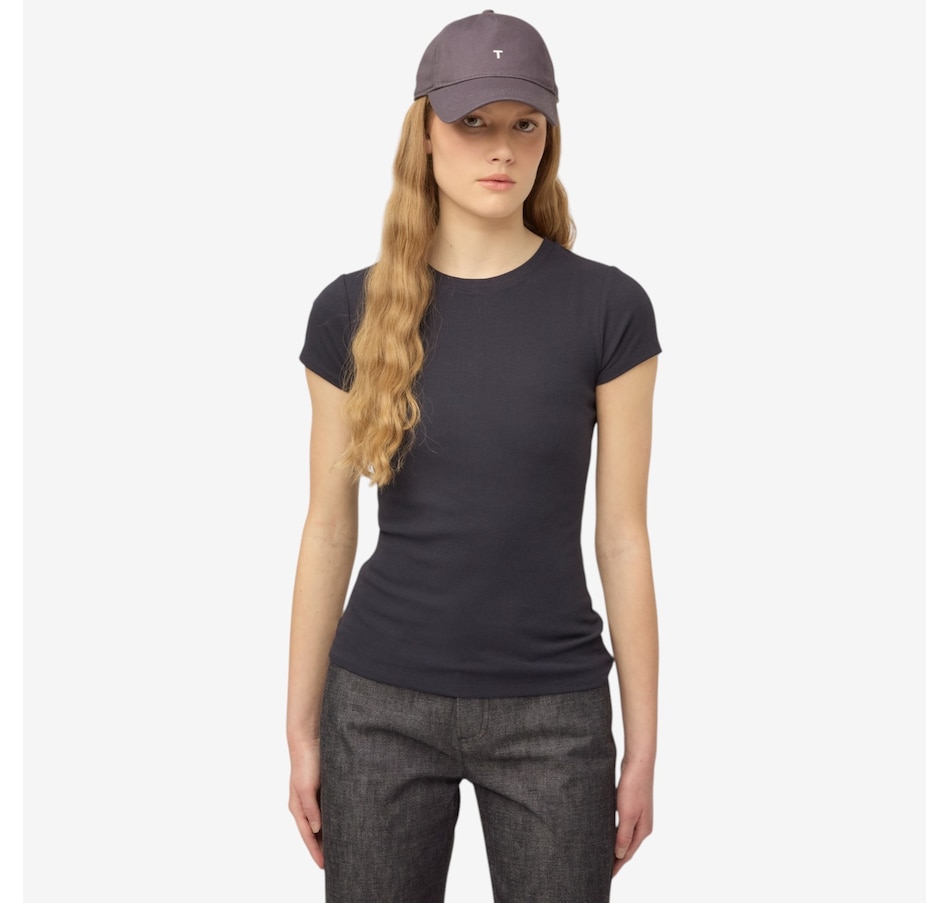 Image 123104_NVY.jpg, Product 123-104 / Price $65.00, Tilley Tencil Rib Short Sleeve Tee from Tilley on TSC.ca's Fashion department