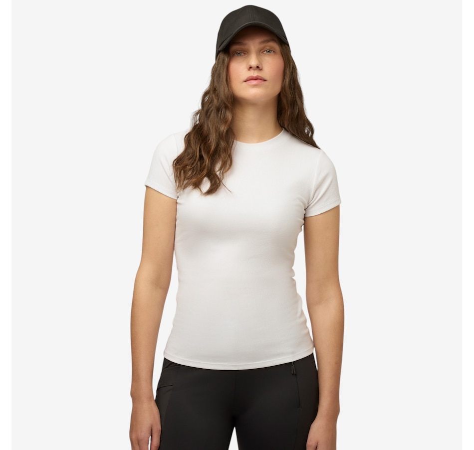 Image 123104_WHT.jpg, Product 123-104 / Price $65.00, Tilley Tencil Rib Short Sleeve Tee from Tilley on TSC.ca's Fashion department