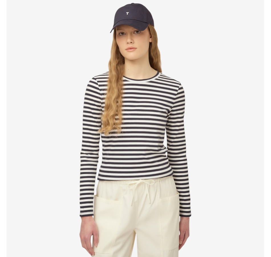 Image 123105_NVWH.jpg, Product 123-105 / Price $99.00, Tilley Long Sleeve Tencel Rib Tee from Tilley on TSC.ca's Fashion department