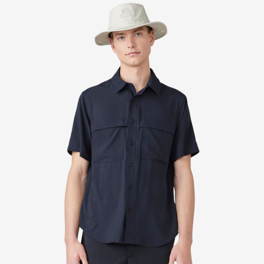 Image 123109_NVY.jpg, Product 123-109 / Price $130.00, Tilley Men's Short Sleeve Quick Dry UPF Shirt from Tilley on TSC.ca's Fashion department