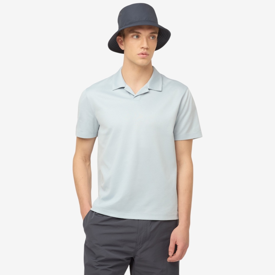 Image 123110_IBL.jpg, Product 123-110 / Price $95.00, Tilley Men's UPF Airflo Mesh Short Sleeve Polo from Tilley on TSC.ca's Fashion department