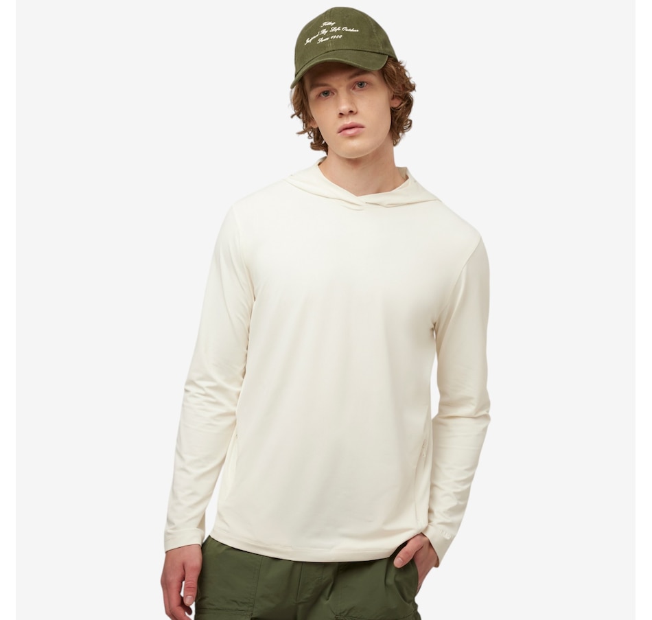 Image 123111_TOFU.jpg, Product 123-111 / Price $120.00, Tilley Men's Lightweight UPF Shade Hoodie from Tilley on TSC.ca's Fashion department