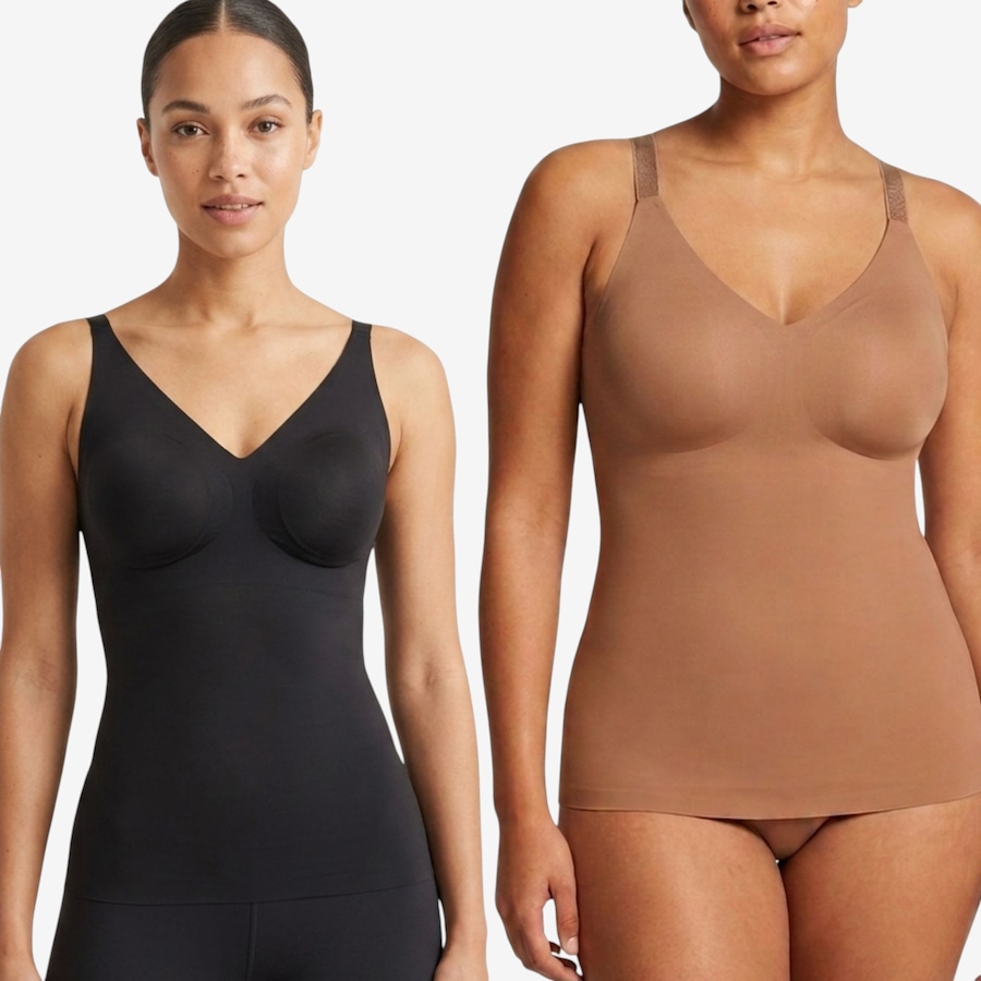 Image 123129_BKGMY.jpg, Product 123-129 / Price $54.99, Rhonda Shear 2-Pack Butterknit Camisole with Adjustable Straps from Rhonda Shear Shapewear on TSC.ca's Fashion department