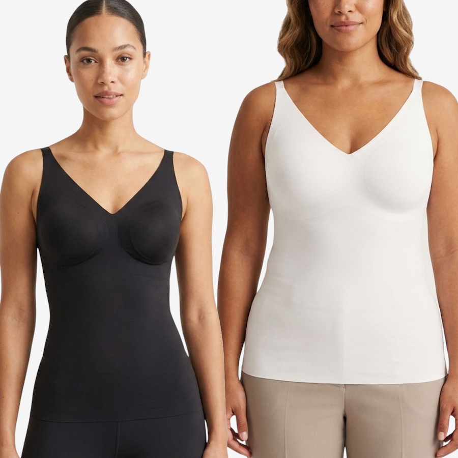 Image 123129_BKW.jpg, Product 123-129 / Price $54.99, Rhonda Shear 2-Pack Butterknit Camisole with Adjustable Straps from Rhonda Shear Shapewear on TSC.ca's Fashion department