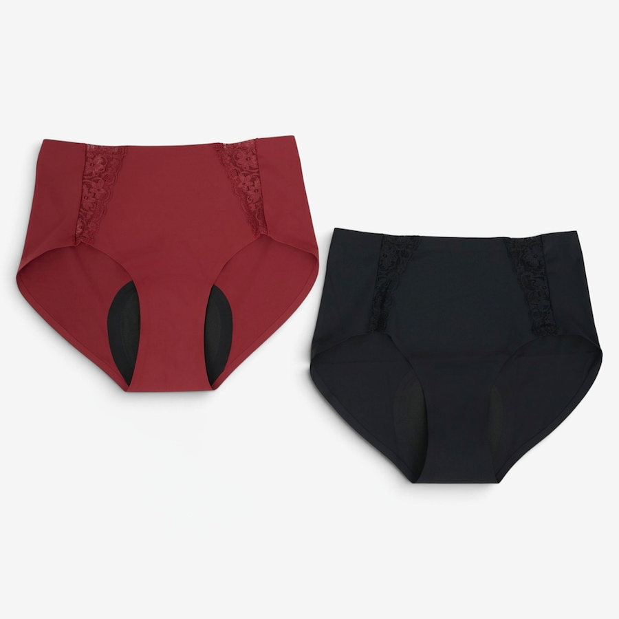 Image 123130_BLB.jpg, Product 123-130 / Price $44.99, Rhonda Shear 2-Pack Shear Protection Bonded Lace Panty from Rhonda Shear Shapewear on TSC.ca's Fashion department