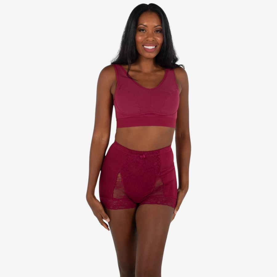 Image 123134_BEET.jpg, Product 123-134 / Price $34.99, Rhonda Shear Mesh Front Leisure Bra from Rhonda Shear Shapewear on TSC.ca's Fashion department