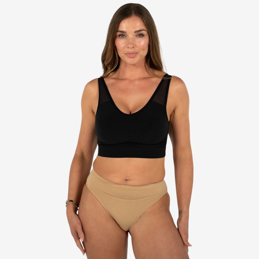 Image 123134_BLK.jpg, Product 123-134 / Price $34.99, Rhonda Shear Mesh Front Leisure Bra from Rhonda Shear Shapewear on TSC.ca's Fashion department