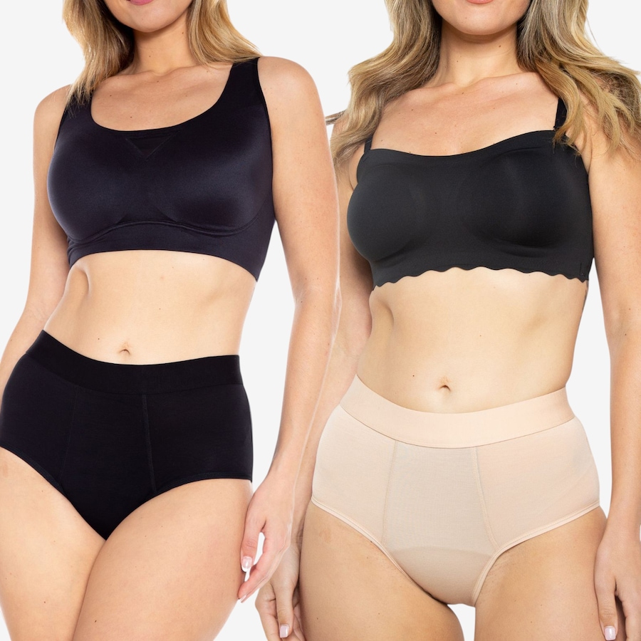 Image 123135_BKBG.jpg, Product 123-135 / Price $44.99, Rhonda Shear Two-Pack Bamboo Shear Protection Brief from Rhonda Shear Shapewear on TSC.ca's Fashion department