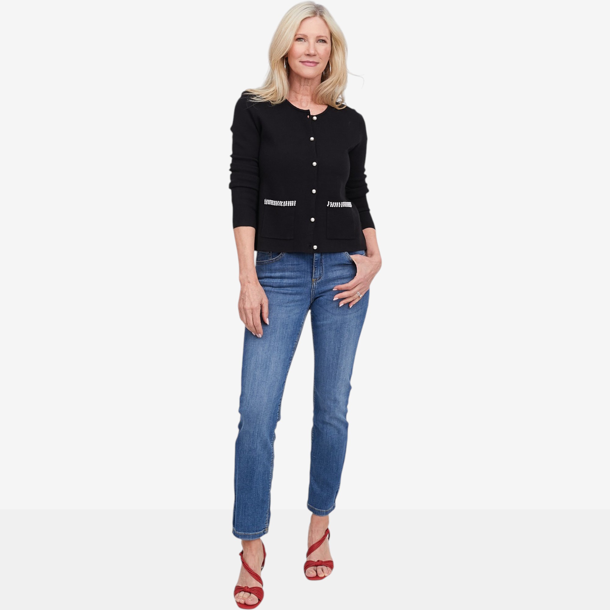 Brian Bailey Pearl Detail Cardigan - TSC.ca