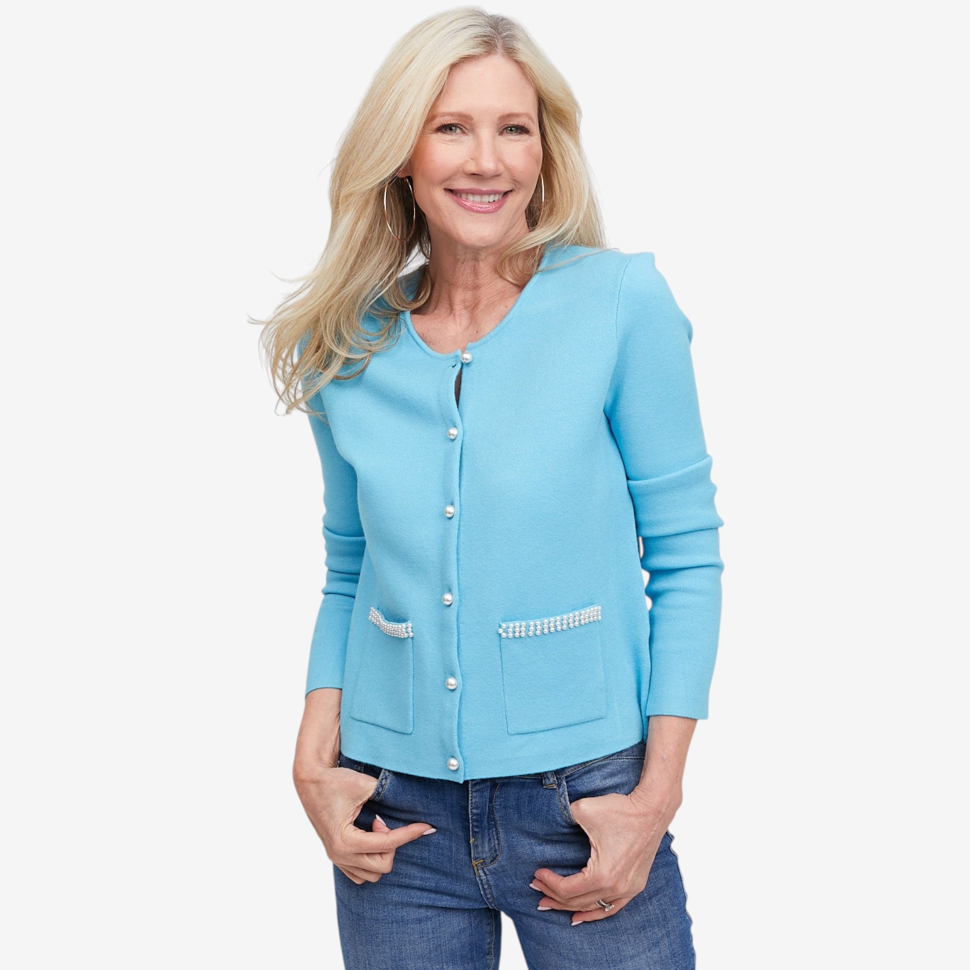 Brian Bailey Pearl Detail Cardigan - TSC.ca
