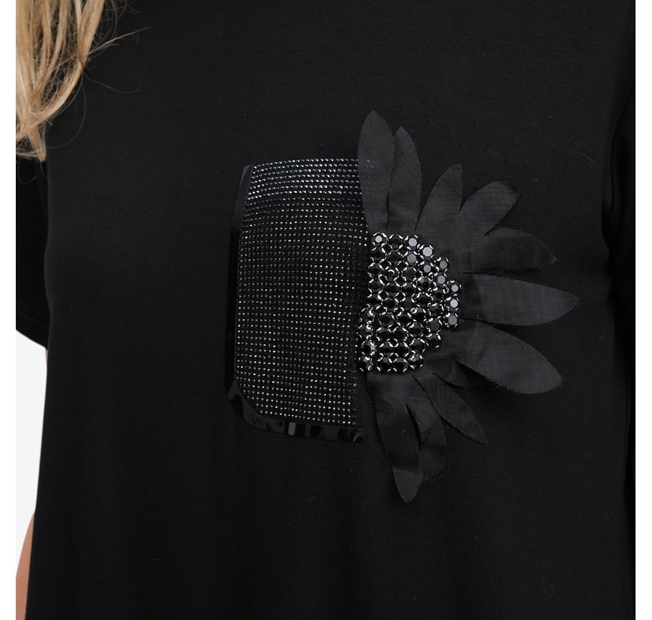 Image 123159_ALTMORE1.jpg, Product 123-159 / Price $90.00, Brian Bailey Embellished Flower Tee from Brian Bailey on TSC.ca's Fashion department