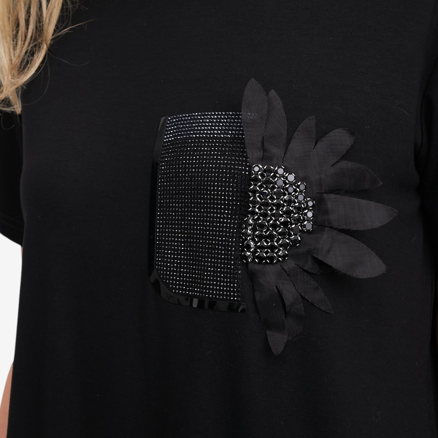 Image 123159_ALTMORE1.jpg, Product 123-159 / Price $90.00, Brian Bailey Embellished Flower Tee from Brian Bailey on TSC.ca's Fashion department