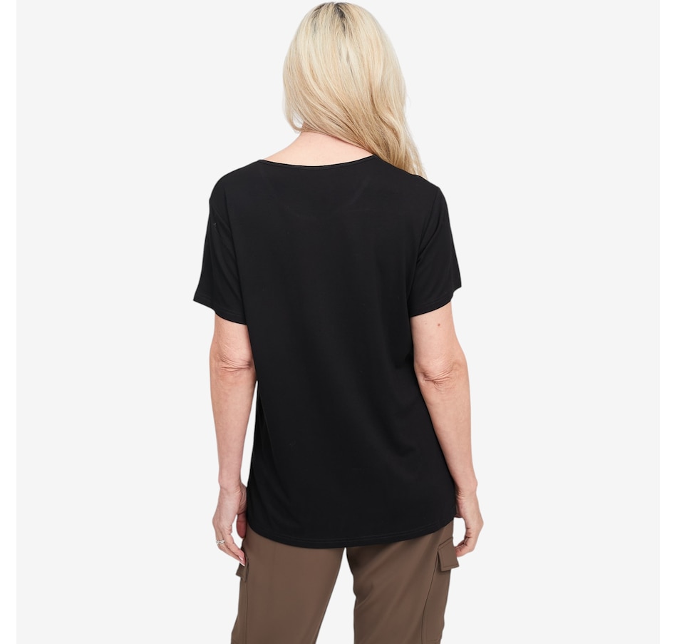 Image 123159_ALTMORE2.jpg, Product 123-159 / Price $90.00, Brian Bailey Embellished Flower Tee from Brian Bailey on TSC.ca's Fashion department