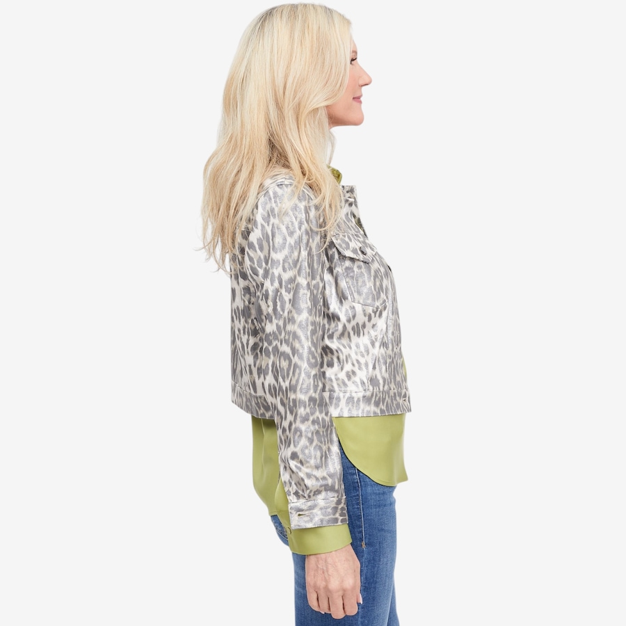 Image 123163_ALTMORE1.jpg, Product 123-163 / Price $149.88, Brian Bailey Printed Metallic Faux Leather Jean Jacket from Brian Bailey on TSC.ca's Fashion department