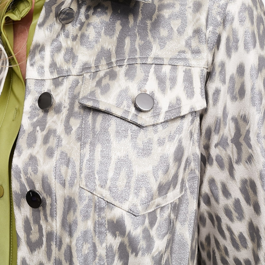 Image 123163_ALTMORE2.jpg, Product 123-163 / Price $149.88, Brian Bailey Printed Metallic Faux Leather Jean Jacket from Brian Bailey on TSC.ca's Fashion department