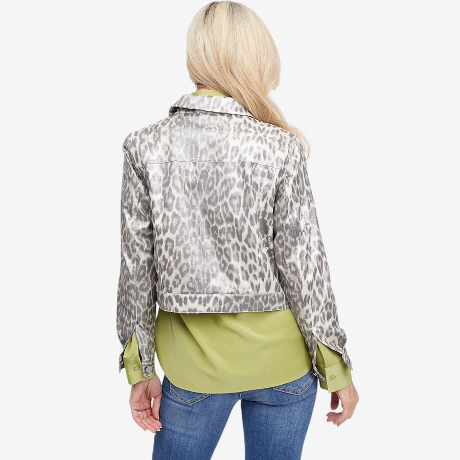 Image 123163_ALTMORE3.jpg, Product 123-163 / Price $149.88, Brian Bailey Printed Metallic Faux Leather Jean Jacket from Brian Bailey on TSC.ca's Fashion department