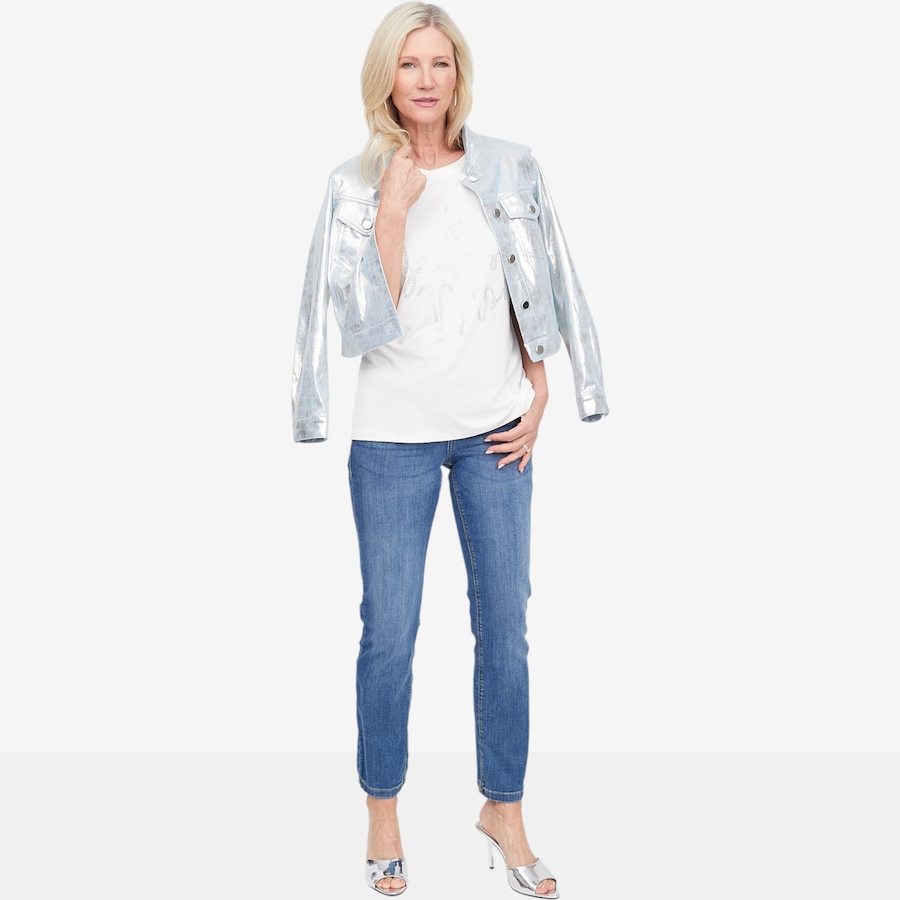 Image 123163_ALTMORE5.jpg, Product 123-163 / Price $149.88, Brian Bailey Printed Metallic Faux Leather Jean Jacket from Brian Bailey on TSC.ca's Fashion department