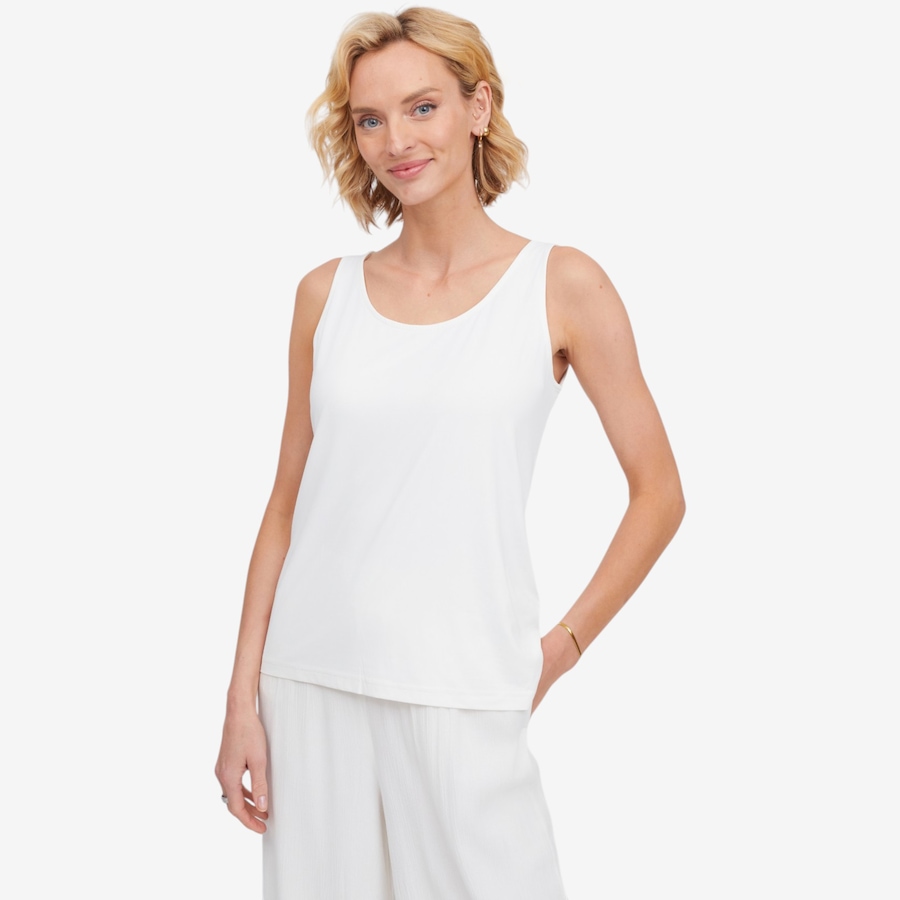 Image 123166_WHT.jpg, Product 123-166 / Price $59.99, Guillaume Essential Matte Jersey Scoop Neck Tank from Guillaume on TSC.ca's Fashion department