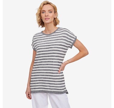 Guillaume Heathered Stripe Knit Tunic