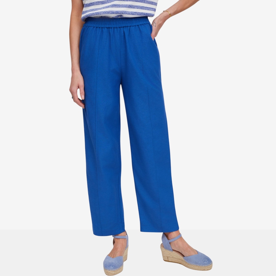 Image 123168_NVY.jpg, Product 123-168 / Price $119.99, Guillaume Pintuck Cotton Linen Pants from Guillaume on TSC.ca's Fashion department