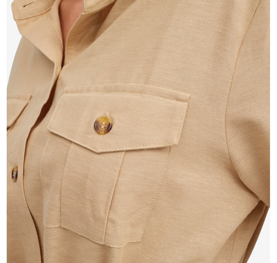 Image 123170_ALTMORE3.jpg, Product 123-170 / Price $109.99, Guillaume Cotton Linen Safari Dress from Guillaume on TSC.ca's Fashion department