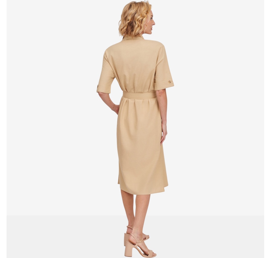 Image 123170_ALTMORE4.jpg, Product 123-170 / Price $109.99, Guillaume Cotton Linen Safari Dress from Guillaume on TSC.ca's Fashion department