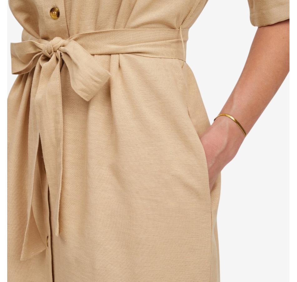 Image 123170_ALTMORE5.jpg, Product 123-170 / Price $109.99, Guillaume Cotton Linen Safari Dress from Guillaume on TSC.ca's Fashion department