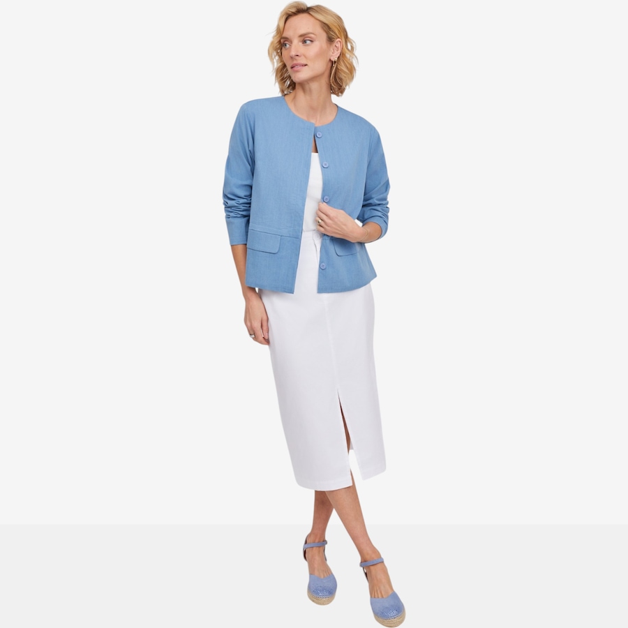 Image 123171_ALTMORE1.jpg, Product 123-171 / Price $139.99, Guillaume Collarless Washed Cotton Jacket from Guillaume on TSC.ca's Fashion department
