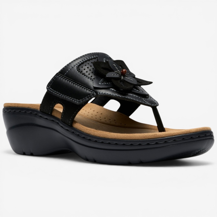 Image 123374_BLK.jpg, Product 123-374 / Price $110.00, Clarks Merliah2 Kyla Toe Thong Sandal from Clarks Footwear on TSC.ca's Shoes department