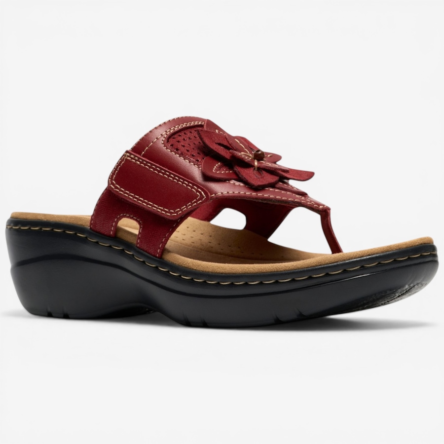 Image 123374_RED.jpg, Product 123-374 / Price $110.00, Clarks Merliah2 Kyla Toe Thong Sandal from Clarks Footwear on TSC.ca's Shoes department