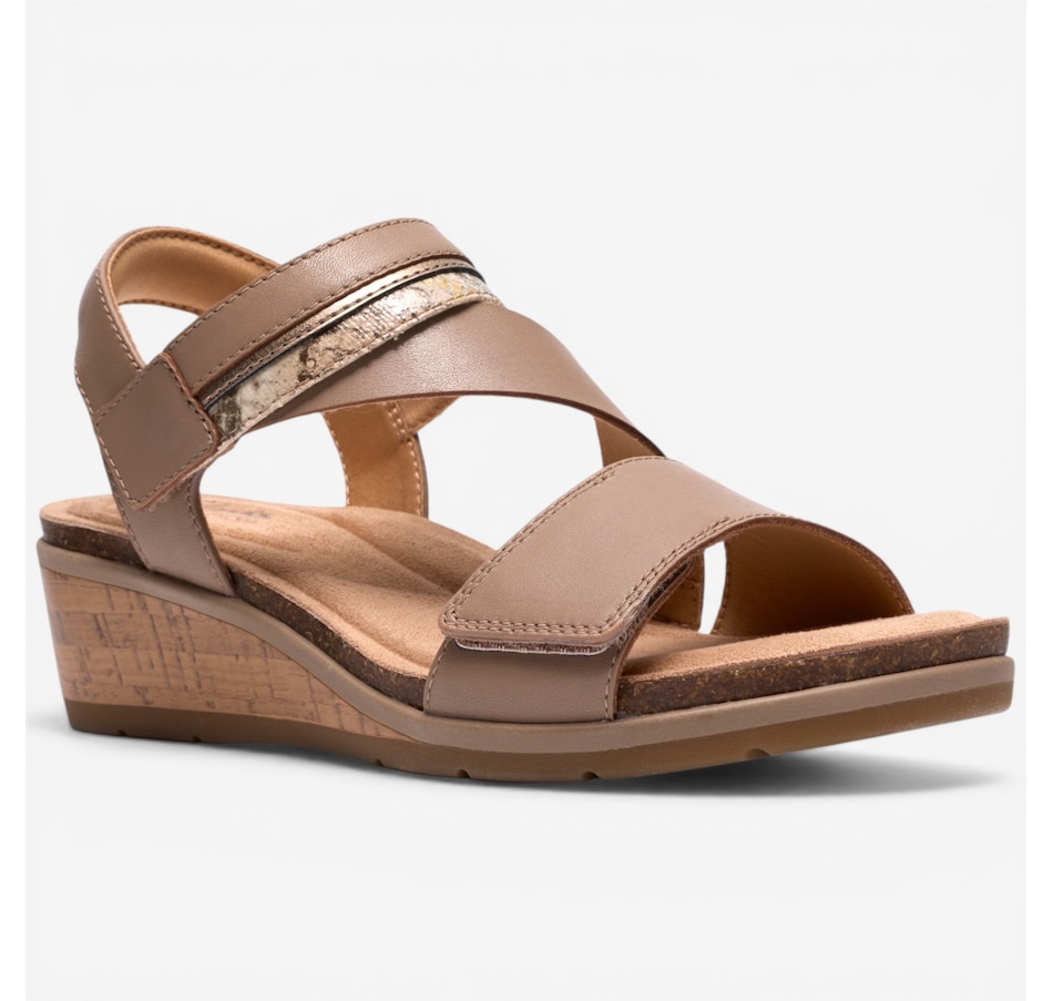 Image 123413_TPE.jpg, Product 123-413 / Price $120.00, Clarks Kacha Wave Wedge Sandal from Clarks Footwear on TSC.ca's Shoes department