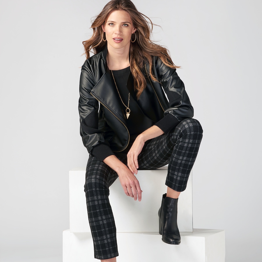 Image 123518_ALTMORE2.jpg, Product 123-518 / Price $104.99, Charlie Paige Collared Jacket with Zipper from Charlie Paige on TSC.ca's Fashion department