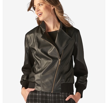 Charlie Paige Collared Jacket with Zipper