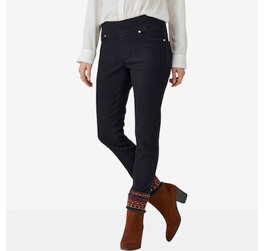 Charlie Paige Denim Pants with Embroidery