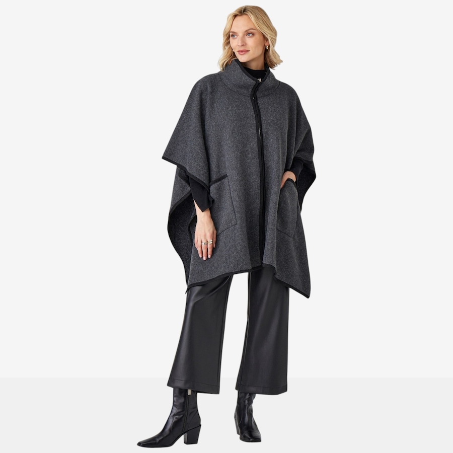 Image 123539_CHG.jpg, Product 123-539 / Price $59.99, Charlie Paige The Marlowe Cape from Charlie Paige on TSC.ca's Fashion department