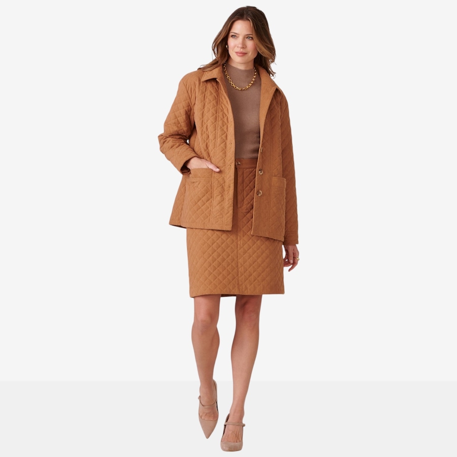 Image 123550_CML.jpg, Product 123-550 / Price $124.99, Charlie Paige Quilted Corduroy Jacket from Charlie Paige on TSC.ca's Fashion department