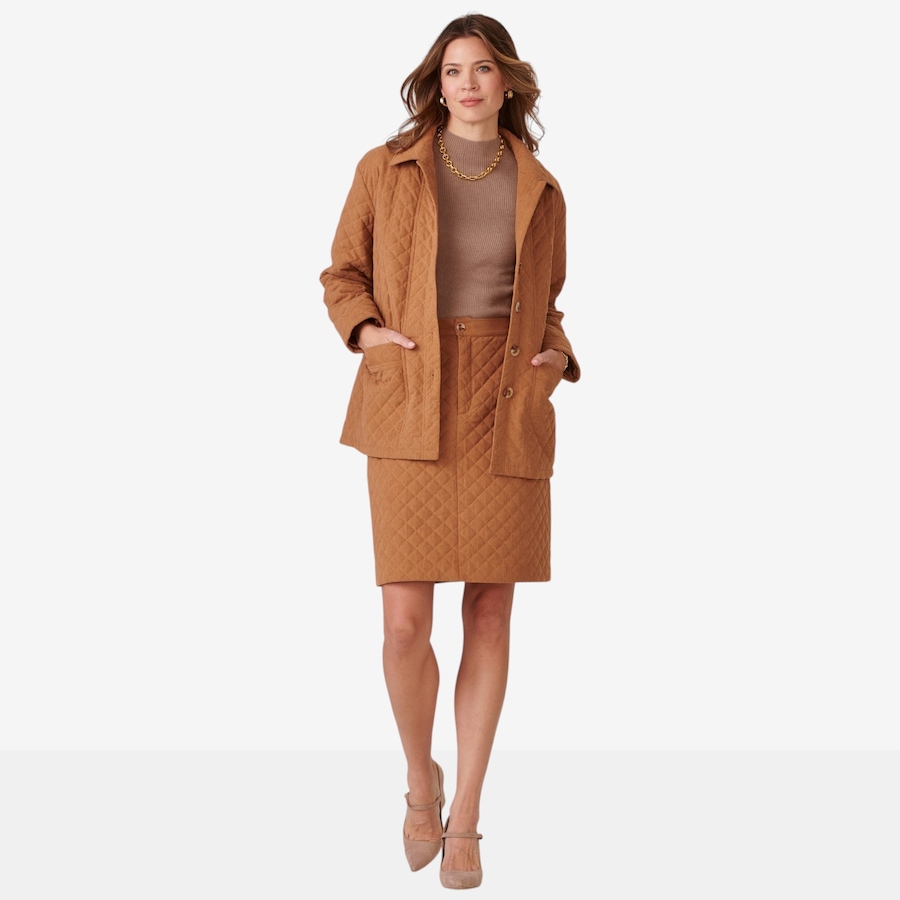 Image 123551_ALTMORE1.jpg, Product 123-551 / Price $89.99, Charlie Paige Quilted Corduroy Skirt from Charlie Paige on TSC.ca's Fashion department